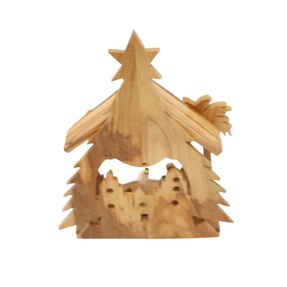 Christmas Nativity Handmade in The Holy Land of Natural Olive Wood - Picture 2 of 7